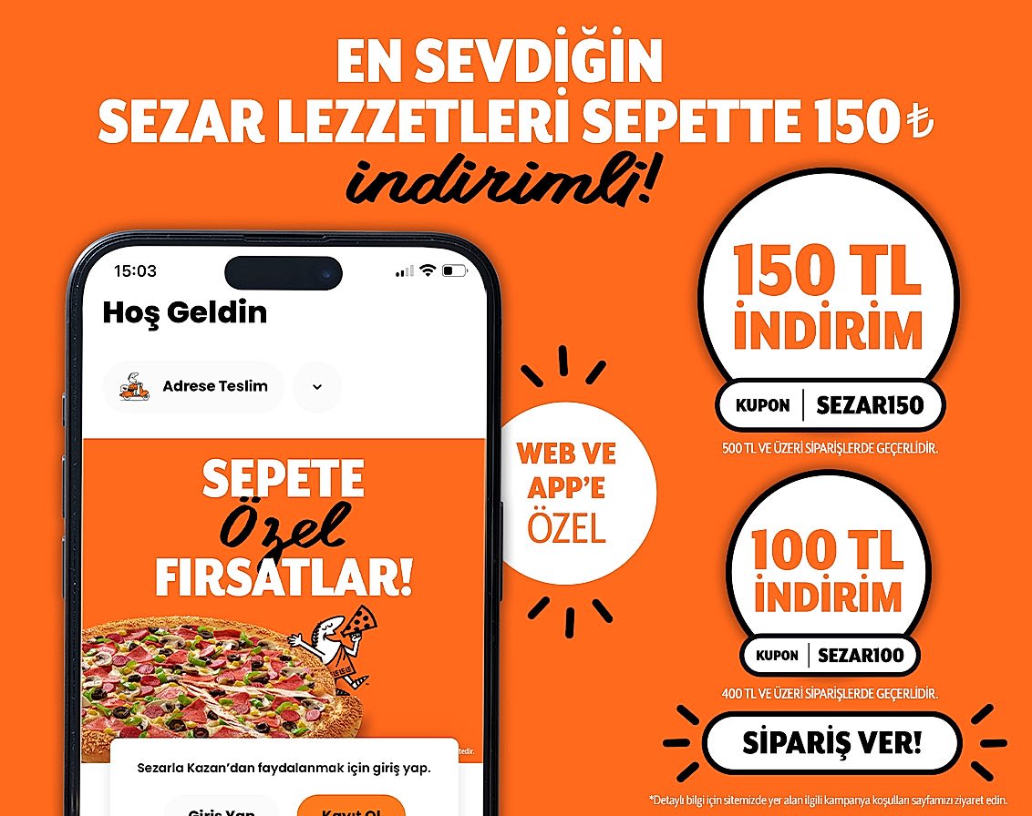 Sepette 150 TL İndirim Kampanyası